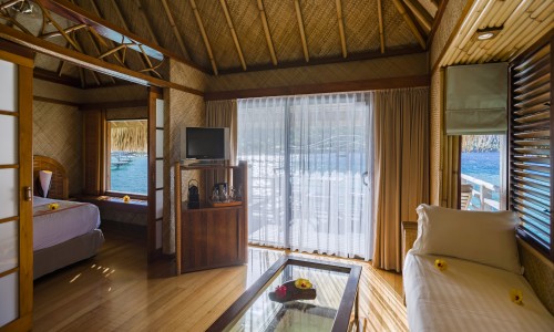 Bungalow Pilotis Vue Lagon